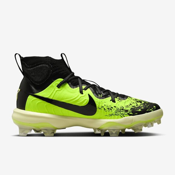 Nike Alpha Huarache NXT MCS Baseball Cleats Black/Life Lime FV6092-001 Men’s 8.5 - Picture 13 of 16